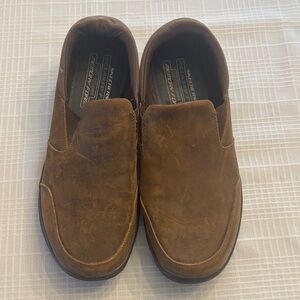 Skechers Relaxed Fit Men's Light Brown Slip-On Loafers. Size 12